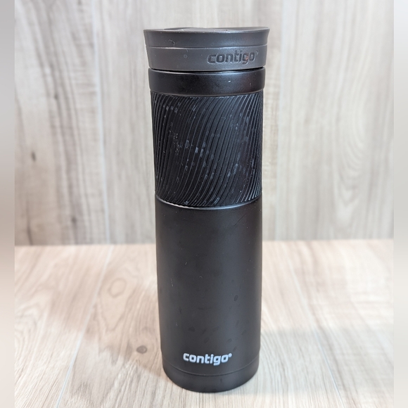 Contigo Byron 'Snapseal' Travel Mug Matte Black Tumbler Travel Athletic 2015 - Picture 1 of 6